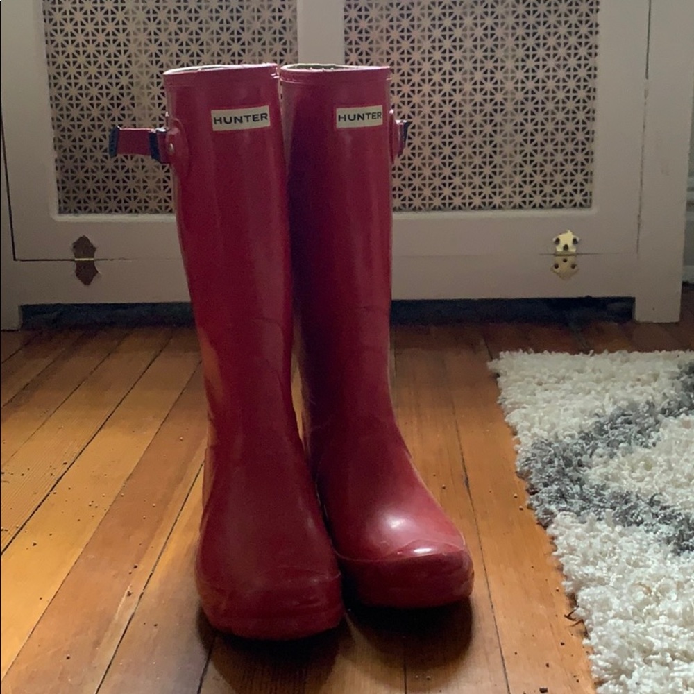Red Hunter Rainboots (gloss)